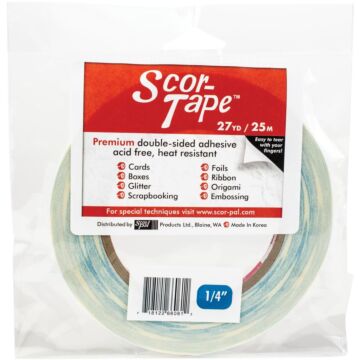 Scor-Tape - .25"X27yd (1/4")