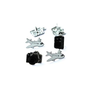 Eyelet Outlet Shape Brads 12/Pkg Travel