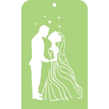 Kaisercraft Mini Designer Templates 3.5"X5.75" Bride & Groom