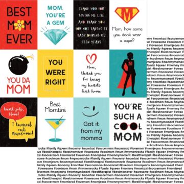 PhotoPlay - Best Mom Ever Double-Sided Cardstock 12"X12" My Mom Rocks