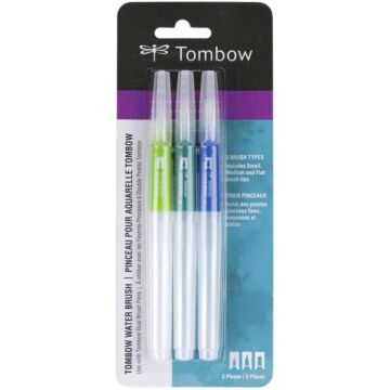Tombow Dual Brush Water Brushes 3/Pkg