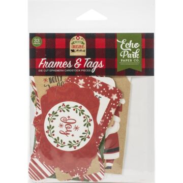 Echo Park Cardstock Ephemera 33/Pkg Frames & Tags, My Favorite Christmas