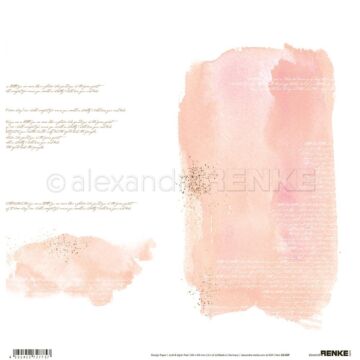 Alexandra Renke Abstract Design Paper 12"X12" Coral Watercolors