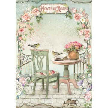 Stamperia Rice Paper Sheet A4 Gazebo