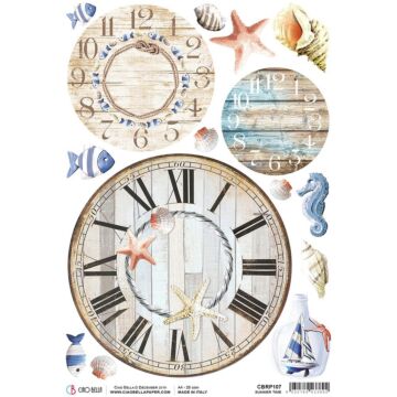 Ciao Bella Rice Paper Sheet A4 Summer Time, Sound Of Summer