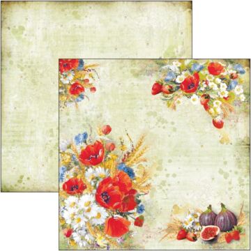 Ciao Bella Double-Sided Cardstock 90lb 12"X12" Wildflower, Under The Tuscan Sun