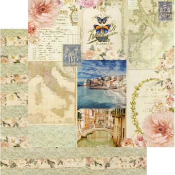 Capri Double-Sided Cardstock 12"X12" Marina Grande