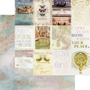 Capri Double-Sided Cardstock 12"X12" Grotta Bianca