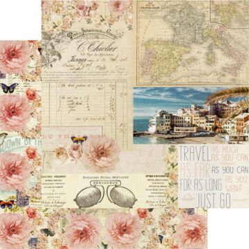 Prima Marketing - Capri Double-Sided Cardstock 12" x 12" - Punta Del Monaco