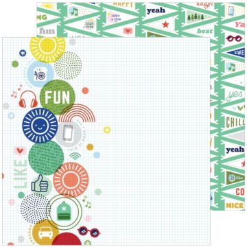 PinkFresh - Super Cool Double-Sided Cardstock 12"X12" Full Of Adventures