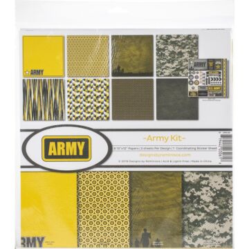 Reminisce Collection Kit 12"X12" Army
