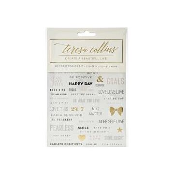 Teresa Collins Designer Stickers 2/Sheets Go For It