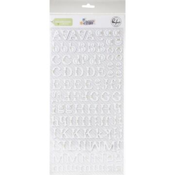 PinkFresh Puffy Alpha Stickers My Favorite Story
