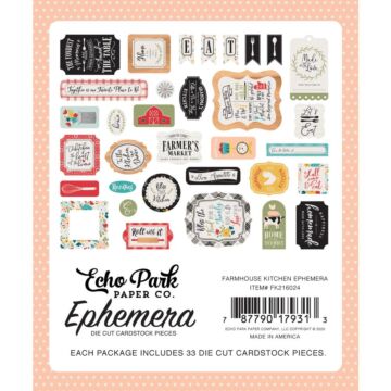 Echo Park Cardstock Ephemera 33/Pkg Icons, Farmhouse Kitchen
