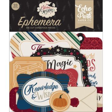 Echo Park Cardstock Ephemera 33/Pkg Icons, Witches & Wizards