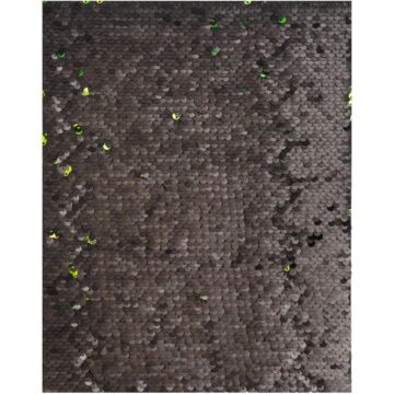 American Crafts Flip Sequin Specialty Paper 8.5"X11" Black & Green