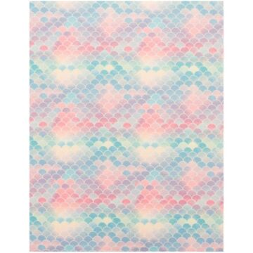 American Crafts Glitter Specialty Paper 8.5"X11" Lip Gloss Mermaid