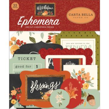Carta Bella Cardstock Ephemera 33/Pkg Icons, Hello Autumn