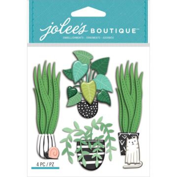 Jolee's Boutique Themed Embellishments 4/Pkg House Plants