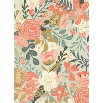 Stamperia Rice Paper Sheet A4 Flower Tapesty, Love Story