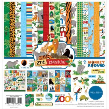 Carta Bella Collection Kit 12"X12" Zoo Adventure