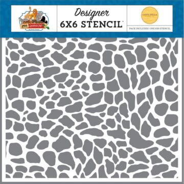 Carta Bella Paper - Zoo Adventure Collection - 6" x 6" Stencil - Reptile