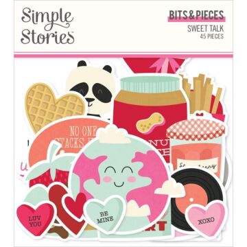 Simple Stories Sweet Talk Bits & Pieces Die-Cuts 45/Pkg
