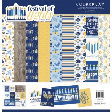 ColorPlay Collection Pack 12"X12" Festival Of Lights, 4 Designs/2 Each +