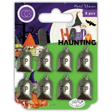 Craft Consortium Happy Haunting Metal Charms 8/Pkg Graves