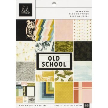 Heidi Swapp Single-Sided Paper Pad 6"X8" 36/Pkg Old School