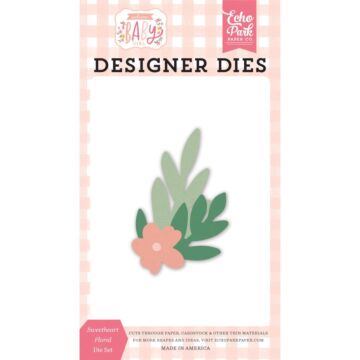 Echo Park Dies Sweetheart Floral, Welcome Baby Girl