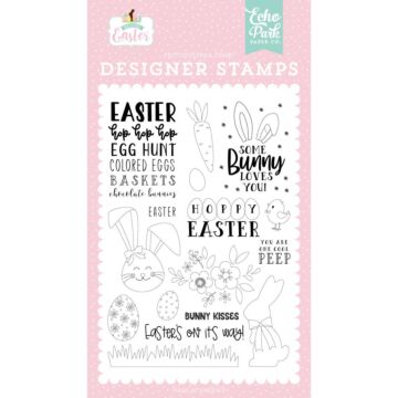 Echo Park Stamps Bunny Kisses, Welcome Easter