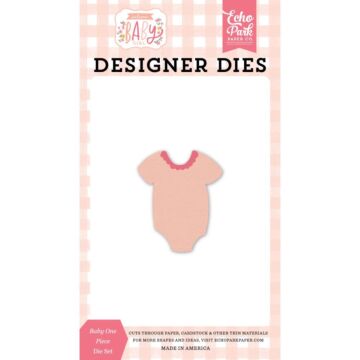 Echo Park Dies Baby One Piece, Welcome Baby Girl