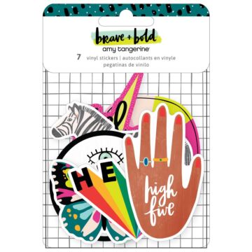 Amy Tan Brave & Bold Vinyl Stickers 7/Pkg