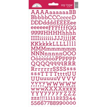 Doodlebug My Type Cardstock Stickers 6"X13"-Ladybug