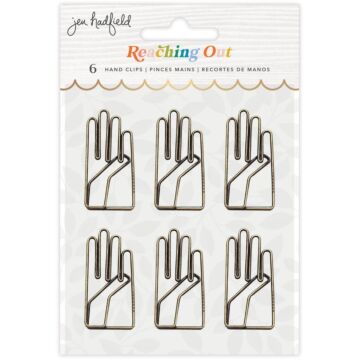 Jen Hadfield Reaching Out Metal Clips Hand