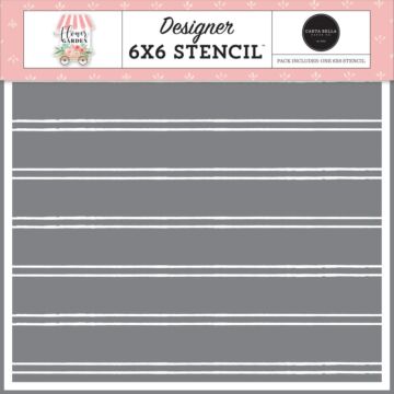 Carta Bella Stencil 6"X6" Distressed Shiplap