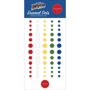 Carta Bella Adhesive Enamel Dots 60/Pkg Our Travel Adventure