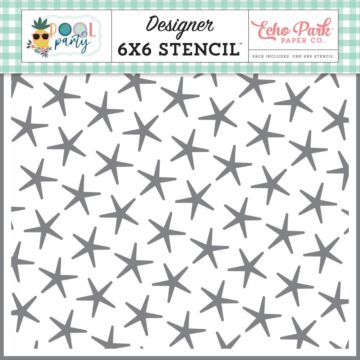 Echo Park Stencil 6"X6" Summer Starfish