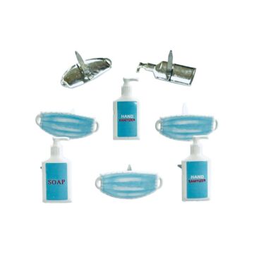 Eyelet Outlet Shape Brads 12/Pkg Mask & Soap