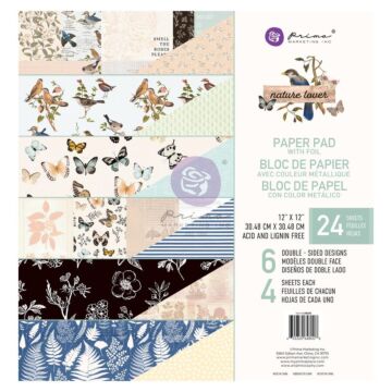 Prima Marketing Double-Sided Paper Pad 12"X12" 24/Pkg Nature Lover, 6 Designs/4 Each