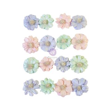 Prima Marketing Mulberry Paper Flowers Pretty Tints/Watercolor Floral