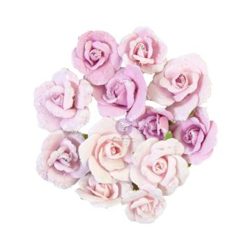 Prima Marketing Mulberry Paper Flowers Grey Pigment/Watercolor Floral
