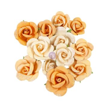 Prima Marketing Mulberry Paper Flowers Rising Fire/Diamond