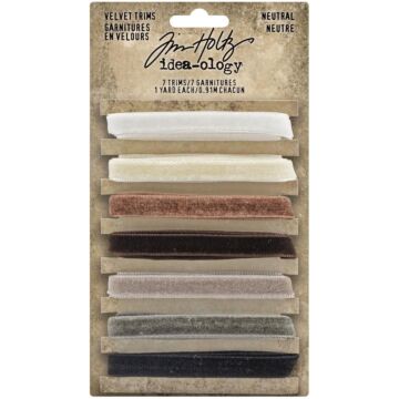 Idea-Ology Velvet Trims 7/Pkg Neutral