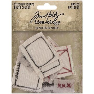 Idea-Ology Stitched Scraps 16/Pkg Basics