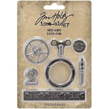 Idea-Ology Metal Odds & Ends 7/Pkg Antique Nickel