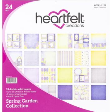 Heartfelt Creations Double-Sided Paper Pad 12"X12" 24/Pkg Spring Garden
