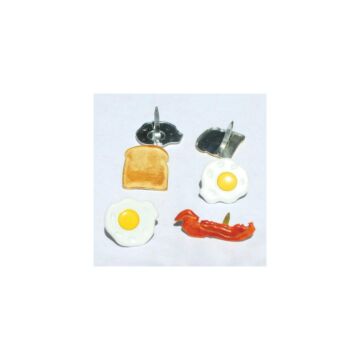Eyelet Outlet Shape Brads 12/Pkg Breakfast
