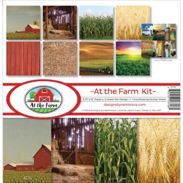 Reminisce Collection Kit 12"X12" At The Farm